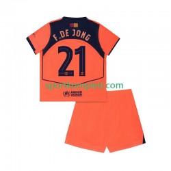 FC Barcelona Djeca Treći Nogometni Dres Frenkie de Jong 21 UCL 2025-2026 Kratki Rukavi