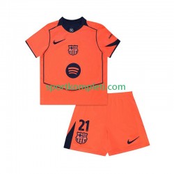 FC Barcelona Djeca Treći Nogometni Dres Frenkie de Jong 21 UCL 2025-2026 Kratki Rukavi