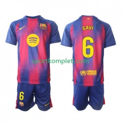 FC Barcelona Djeca Domaći Nogometni Dres Gavi 6 2025-2026 Kratki Rukavi