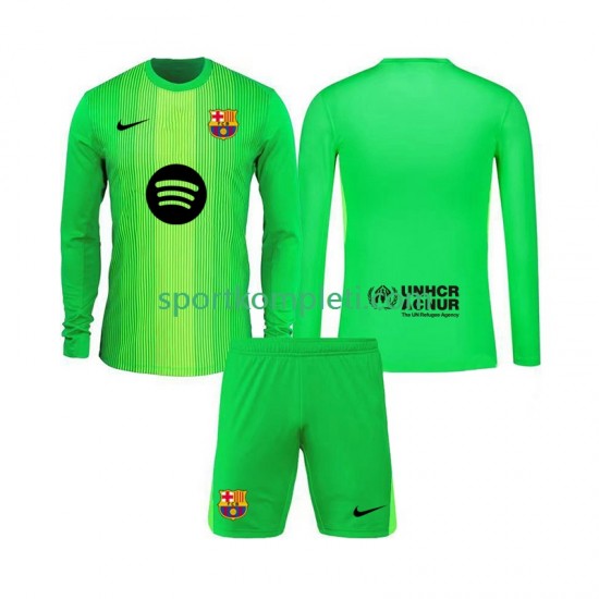 FC Barcelona Vratar Djeca Domaći Nogometni Dres 2025-2026 Dugi Rukavi