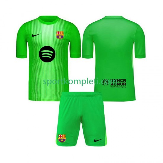 FC Barcelona Vratar Djeca Domaći Nogometni Dres 2025-2026 Kratki Rukavi