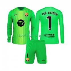FC Barcelona Vratar Djeca Domaći Nogometni Dres Ter Stegen 1 2025-2026 Dugi Rukavi
