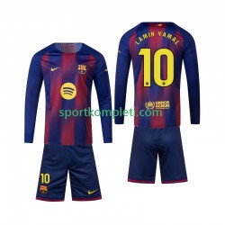 FC Barcelona Djeca Domaći Nogometni Dres Lamine Yamal 10 2025-2026 Dugi Rukavi