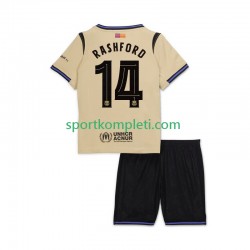 FC Barcelona Djeca Gostujući Nogometni Dres Marcus Rashford 14 UCL 2025-2026 Kratki Rukavi