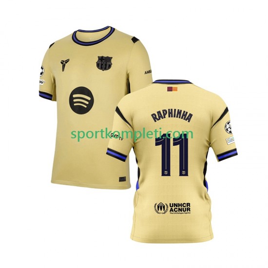 FC Barcelona Muškarci Gostujući Nogometni Dres Raphinha 11 Champions League 2025-2026 Kratki Rukavi