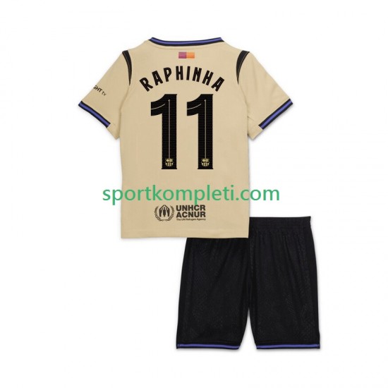 FC Barcelona Djeca Gostujući Nogometni Dres Raphinha 11 UCL 2025-2026 Kratki Rukavi