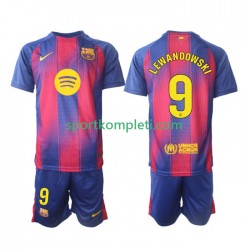 FC Barcelona Djeca Domaći Nogometni Dres Robert Lewandowski 9 2025-2026 Kratki Rukavi