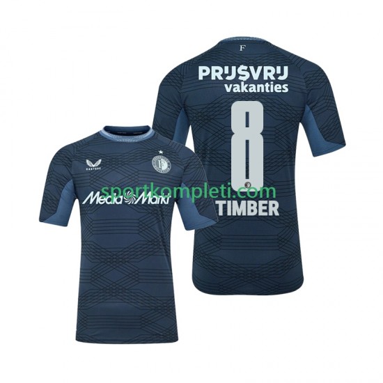 Feyenoord Rotterdam Muškarci Gostujući Nogometni Dres Quinten Timber 8 2025-2026 Kratki Rukavi
