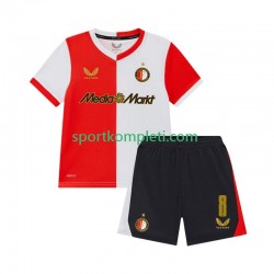 Feyenoord Rotterdam Djeca Domaći Nogometni Dres Quinten Timber 8 2025-2026 Kratki Rukavi
