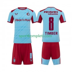 Feyenoord Rotterdam Djeca Treći Nogometni Dres Quinten Timber 8 2025-2026 Kratki Rukavi
