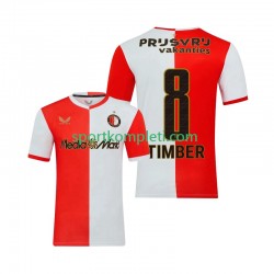 Feyenoord Rotterdam Muškarci Domaći Nogometni Dres Quinten Timber 8 2025-2026 Kratki Rukavi