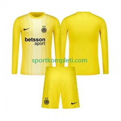 Inter Milan Vratar Djeca Gostujući Nogometni Dres 2025-2026 Dugi Rukavi