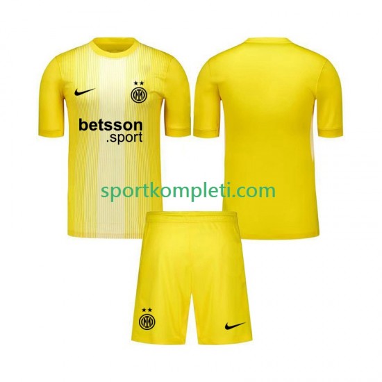 Inter Milan Vratar Djeca Gostujući Nogometni Dres 2025-2026 Kratki Rukavi