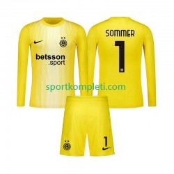 Inter Milan Vratar Djeca Gostujući Nogometni Dres Yann Sommer 1 2025-2026 Dugi Rukavi