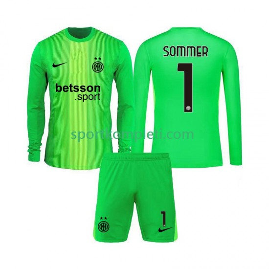 Inter Milan Vratar Djeca Treći Nogometni Dres Yann Sommer 1 2025-2026 Dugi Rukavi