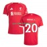 Liverpool Muškarci Domaći Nogometni Dres Diogo Jota 20 2025-2026 Kratki Rukavi