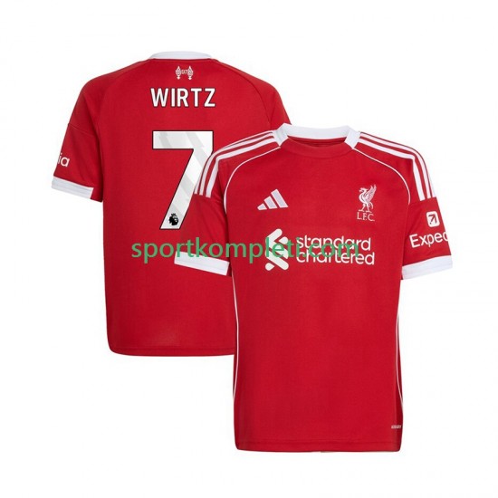 Liverpool Muškarci Domaći Nogometni Dres Florian Wirtz 7 2025-2026 Kratki Rukavi Liverpool Muškarci Domaći Nogometni Dres Florian Wirtz 7 2025-2026 Kratki Rukavi