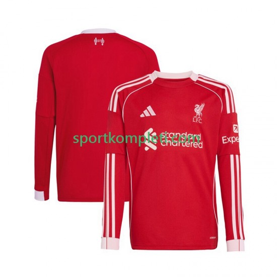 Liverpool Muškarci Domaći Nogometni Dres 2025-2026 Dugi Rukavi