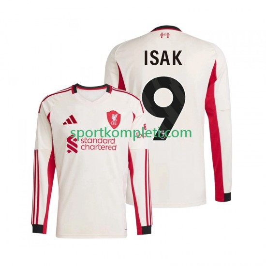 Liverpool Muškarci Gostujući Nogometni Dres ISAK 9 2025-2026 Dugi Rukavi