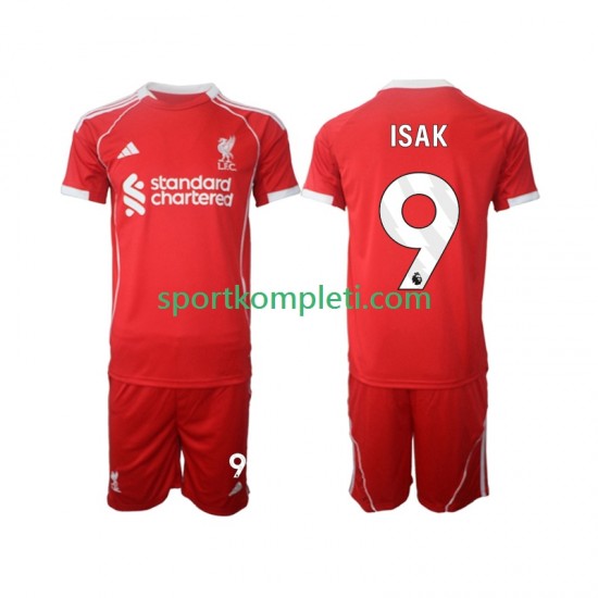 Liverpool Djeca Domaći Nogometni Dres ISAK 9 2025-2026 Kratki Rukavi