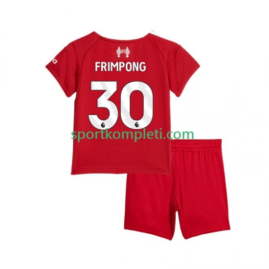 Liverpool Djeca Domaći Nogometni Dres Jeremie Frimpong 30 2025-2026 Kratki Rukavi