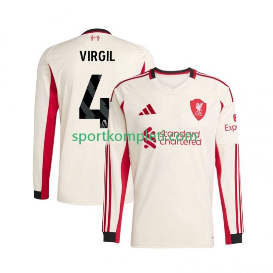 Liverpool Muškarci Gostujući Nogometni Dres Virgil van Dijk 4 2025-2026 Dugi Rukavi