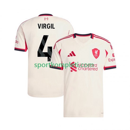 Liverpool Muškarci Gostujući Nogometni Dres Virgil van Dijk 4 2025-2026 Kratki Rukavi