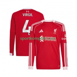 Liverpool Muškarci Domaći Nogometni Dres Virgil van Dijk 4 2025-2026 Dugi Rukavi