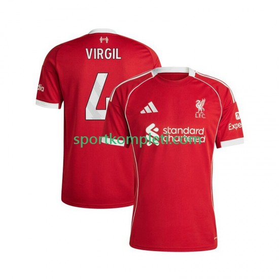 Liverpool Muškarci Domaći Nogometni Dres Virgil van Dijk 4 2025-2026 Kratki Rukavi