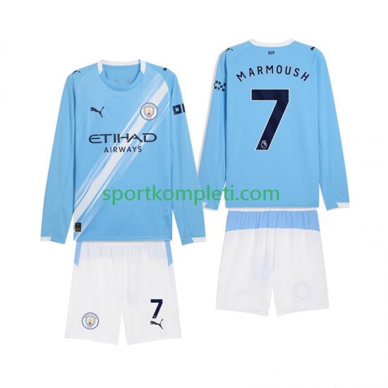 Manchester City Djeca Domaći Nogometni Dres Omar Marmoush 7 2025-2026 Dugi Rukavi