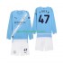 Manchester City Djeca Domaći Nogometni Dres Phil Foden 47 2025-2026 Dugi Rukavi