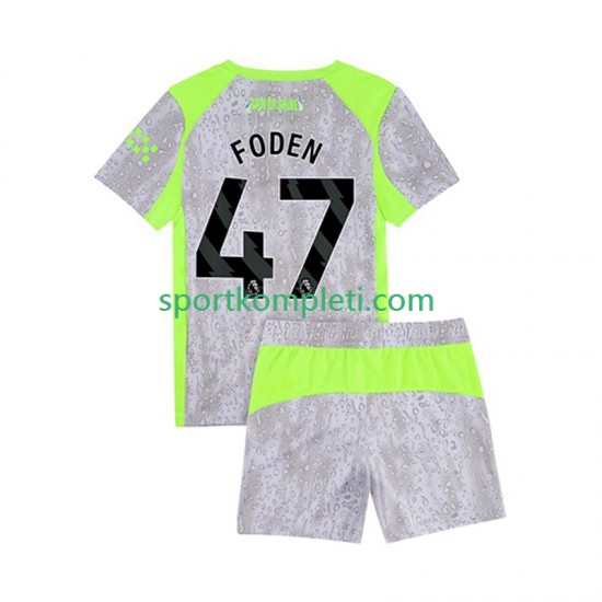 Manchester City Djeca Treći Nogometni Dres Phil Foden 47 2025-2026 Kratki Rukavi