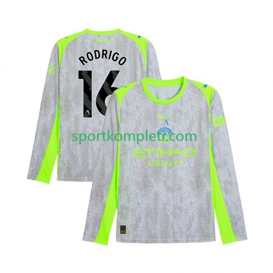 Manchester City Muškarci Treći Nogometni Dres Rodrigo Hernandez 16 2025-2026 Dugi Rukavi