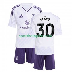 Manchester United Djeca Gostujući Nogometni Dres Benjamin Sesko 30 2025-2026 Kratki Rukavi