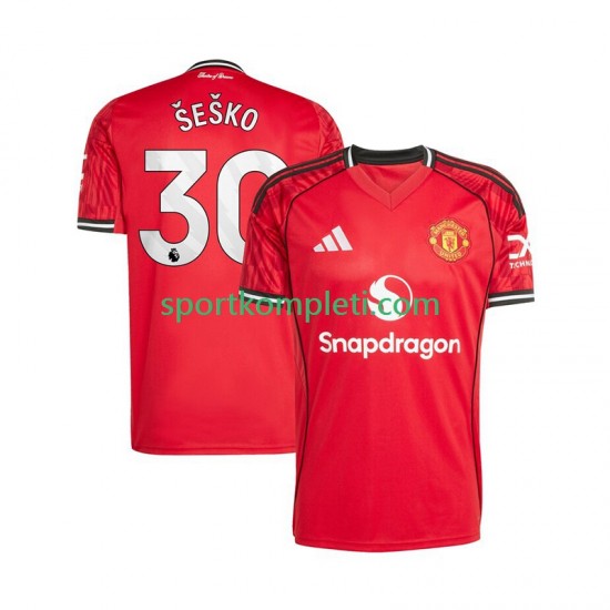 Manchester United Muškarci Domaći Nogometni Dres Benjamin Sesko 30 2025-2026 Kratki Rukavi