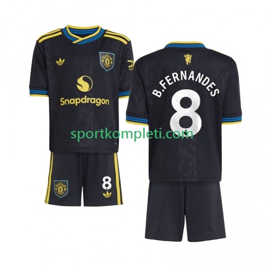 Manchester United Djeca Treći Nogometni Dres Bruno Fernandes 8 2025-2026 Kratki Rukavi