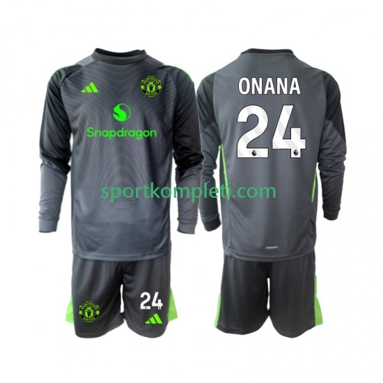 Manchester United Vratar Djeca Gostujući Nogometni Dres Andre Onana 24 2025-2026 Dugi Rukavi