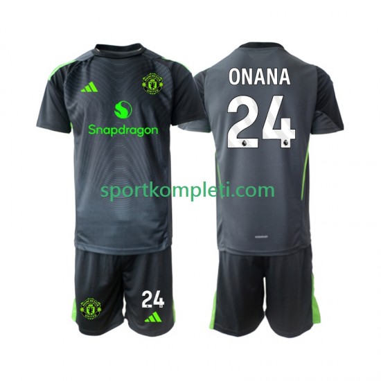 Manchester United Vratar Djeca Gostujući Nogometni Dres Andre Onana 24 2025-2026 Kratki Rukavi