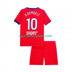 Paris Saint-Germain Djeca Treći Nogometni Dres Ousmane Dembele 10 2025-2026 Kratki Rukavi