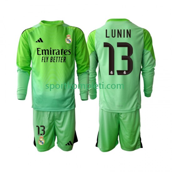 Real Madrid Vratar Djeca Gostujući Nogometni Dres Andriy Lunin 13 2025-2026 Dugi Rukavi