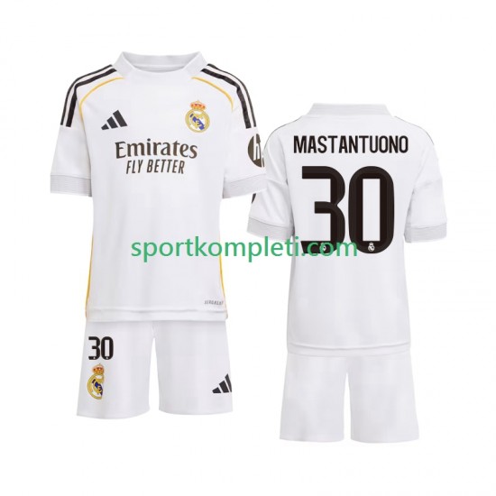 Real Madrid Djeca Domaći Nogometni Dres Mastantuono 30 2025-2026 Kratki Rukavi