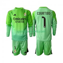 Real Madrid Djeca Gostujući Nogometni Dres Thibaut Courtois 1 2025-2026 Dugi Rukavi