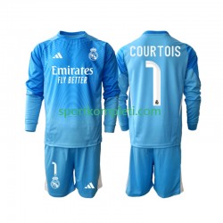 Real Madrid Djeca Domaći Nogometni Dres Thibaut Courtois 1 2025-2026 Dugi Rukavi