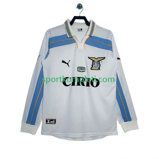 SS Lazio Retro Muškarci Gostujući Nogometni Dres 1999 2000 Dugi Rukavi