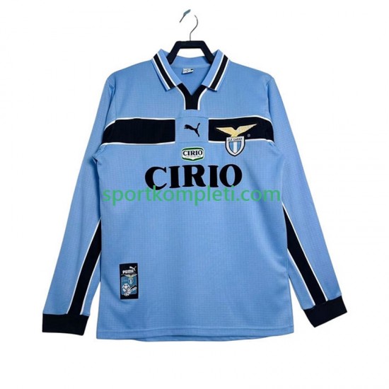 SS Lazio Retro Muškarci Domaći Nogometni Dres 1998 1999 Dugi Rukavi