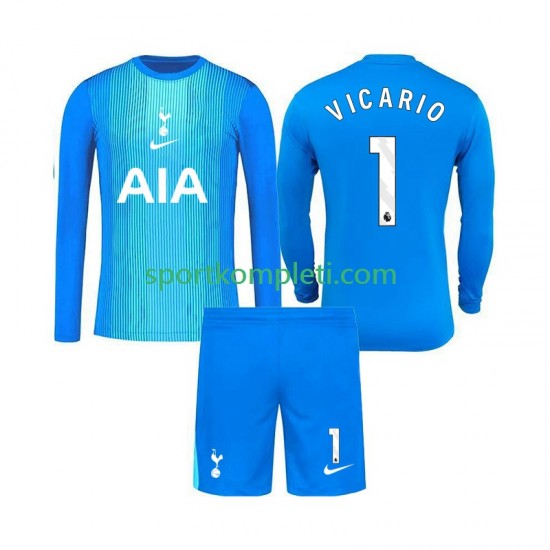Tottenham Hotspur Vratar Djeca Gostujući Nogometni Dres Guglielmo Vicario 1 2025-2026 Dugi Rukavi