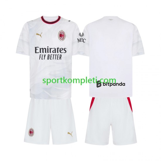 AC Milan Djeca Gostujući Nogometni Dres 2026-2027 Kratki Rukavi
