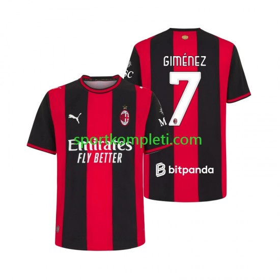 AC Milan Muškarci Domaći Nogometni Dres Gimenez 7 2026-2027 Kratki Rukavi