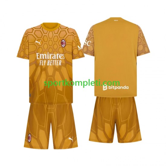 AC Milan Vratar Djeca Domaći Nogometni Dres 2026-2027 Kratki Rukavi