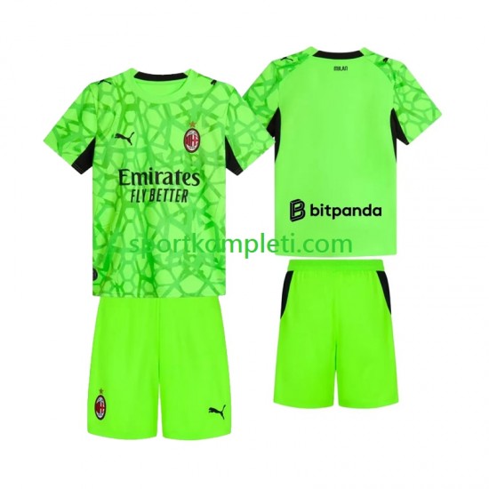AC Milan Vratar Djeca Treći Nogometni Dres 2026-2027 Kratki Rukavi